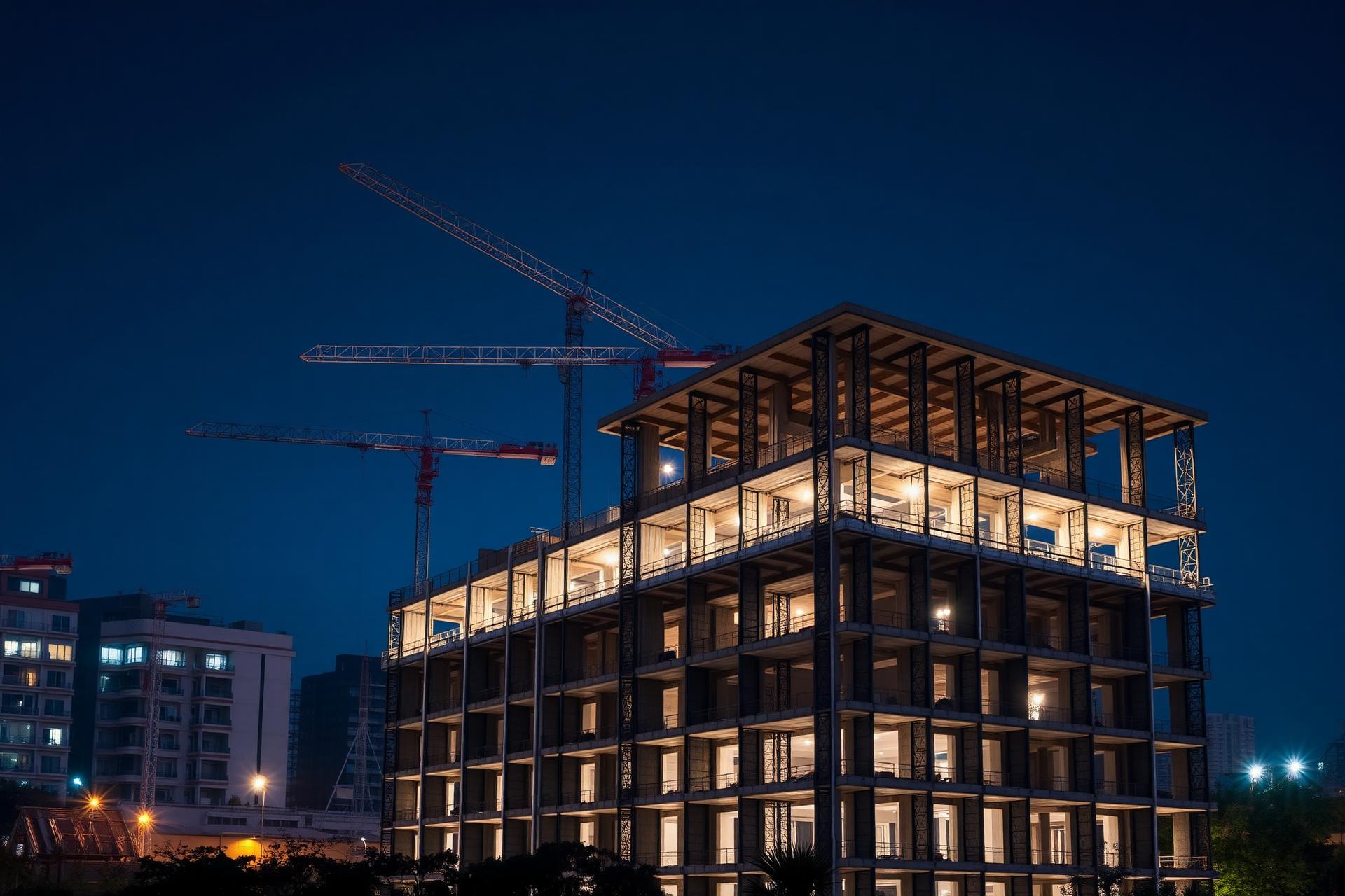 Obra em execução da Camargo e Camargo Construtora em Curitiba